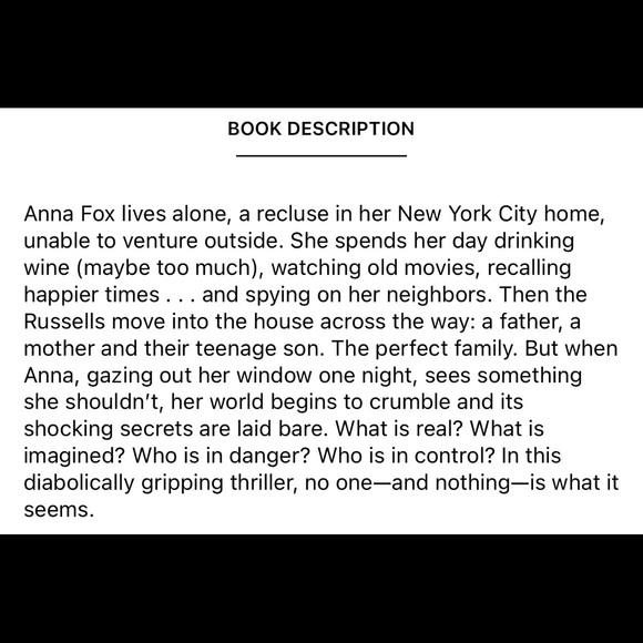 The Woman in the Window by A J Finn - Picture 2 of 2